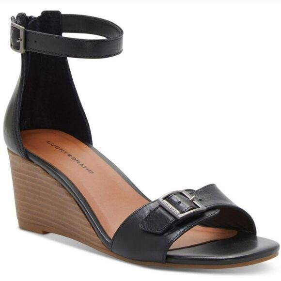 Lucky Brand Jodella Wedge Sandals Size 8 - Picture 1 of 12